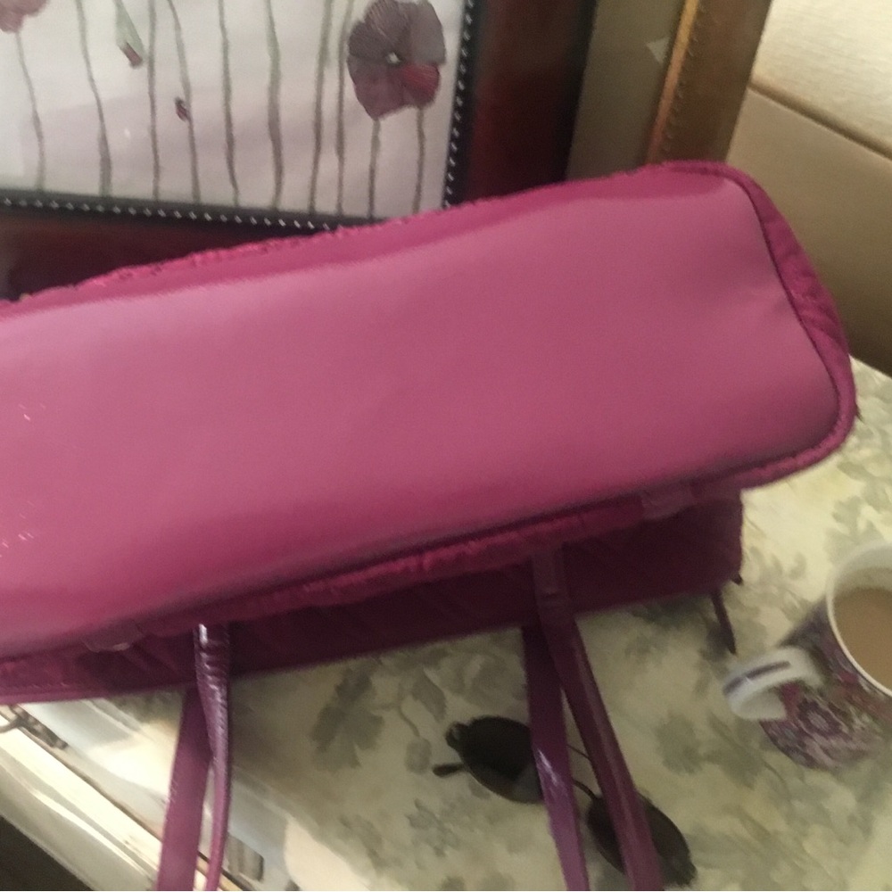 Vera Bradley Quilted Tote in Magenta - Picture 5 of 6